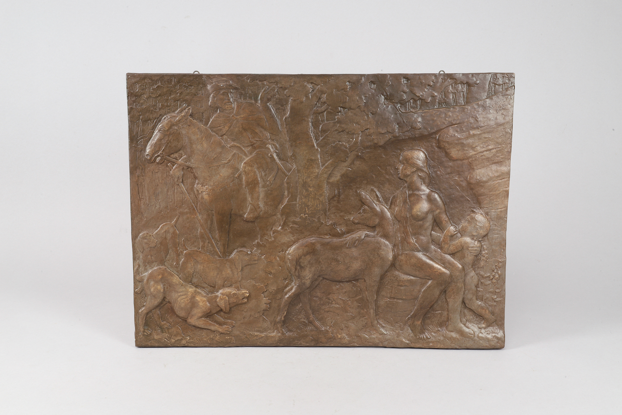 Plaque bas-relief A.SCHULTZ Albert Schultz - Image 1