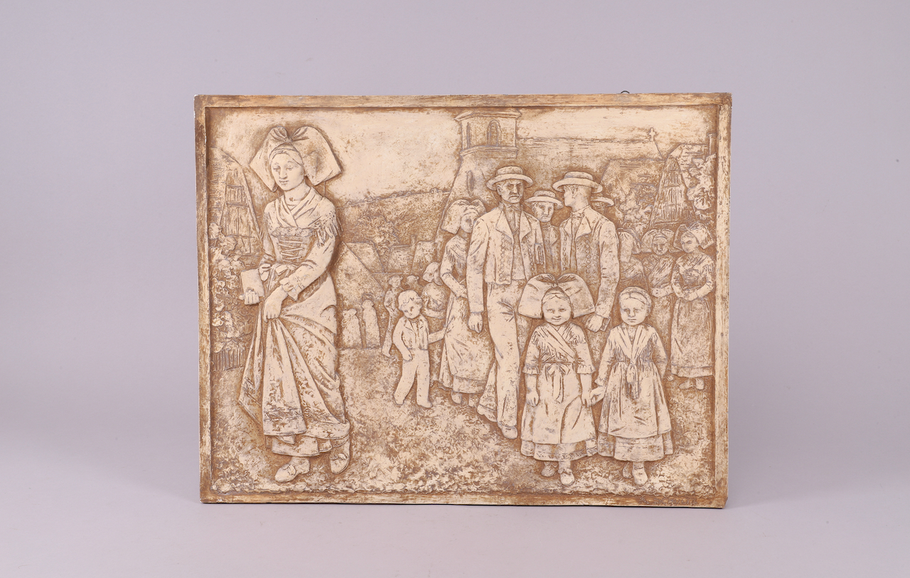 Plaque en bas relief A.SCHULTZ Albert Schultz – Image 1
