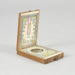 Cadran solaire de poche avec boussole