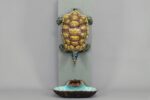 Turtle wall fountain — Sarreguemines porcelain