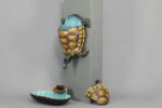 Turtle wall fountain — Sarreguemines porcelain - Image 3