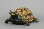 Turtle wall fountain — Sarreguemines porcelain - Image 2