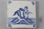 Carreau de faïence - Triton