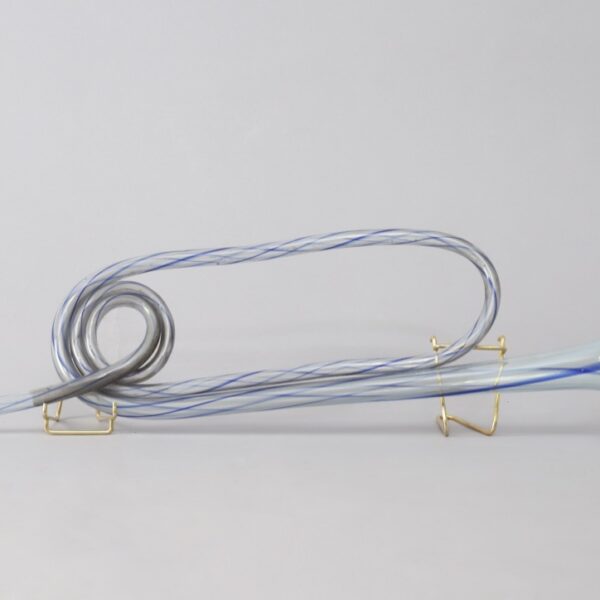 Conscript’s bugle with blue spirals