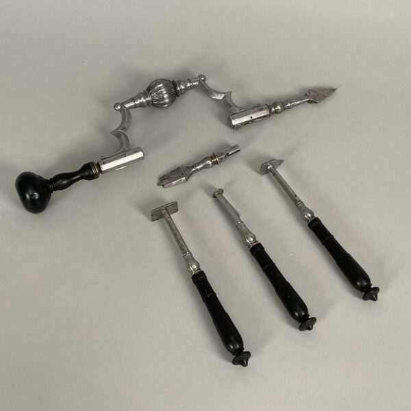 Barber-surgeon's trepanning instruments