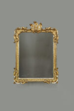 Rocaille mirror with gold and silver leaf gilding, Strasbourg