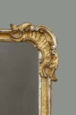 Rocaille mirror with gold and silver leaf gilding, Strasbourg - Image 4
