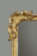 Rocaille mirror with gold and silver leaf gilding, Strasbourg - Image 3