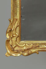 Rocaille mirror golded and silvered - Image 5