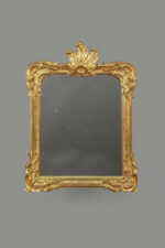 Rocaille mirror golded and silvered